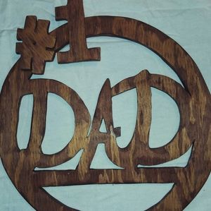 Wooden saying #1 DAD